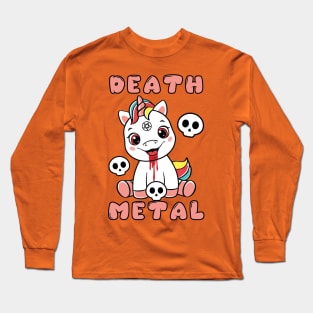 Death Metal Unicorn (Br00tal Version) Long Sleeve T-Shirt